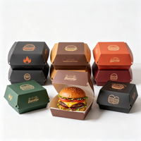 Emballage alimentaire pour restaurants, vente en gros, ensemble de restauration rapide personnalisé, boîte écologique pour poulet frit, burger, sandwich, hot-dog à emporter