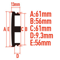 Vente en gros d'usine, en gros, en argent/noir, diamètre extérieur 61 mm, en ABS, capuchon de moyeu de roue pour modification automobile, pour Q7/A4L/A3/Q3