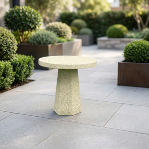 Traditional Terrazzo Concrete <b>Coffee</b> <b>Table</b> Durable Handmade Easy Clean Antique Indoor/Outdoor Patio Living Room Furniture Home - Product Image 3