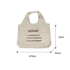 Fourre-tout d'épicerie écologique et réutilisable de style coréen avec logo personnalisé sac à provisions en toile durable coton usage quotidien cadeau impression de dessins animés - Product Image 6