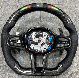 Volante Deportivo Personalizado de Fibra de Carbono con Calefacción M6 para <span class=keywords><strong>BMW</strong></span> M3 G80 M4 G82 <span class=keywords><strong>M5</strong></span> F90 M8 X3m X4m X5m X6m G30 G20 G05 - Product Image 1