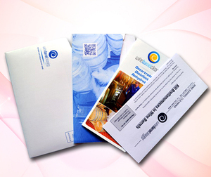 Dossier de cd et flyer dans la poche de l'enveloppe de couleur comme paquet de publipostage publicitaire - Product Image 1