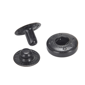 Durevole snap on 4 parti stud press fastener down jacket button tich rivet ganci per pantaloni fibbia chiusura poppers chiusure per pelle - Product Image 4