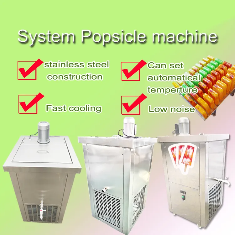 Ice Lolly Popsicle Making Machine Kommerzielle Stick-Eismaschine