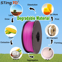 Filament d'imprimante 3D PLA+ Silk Sting3d 1,75 mm 1 kg 35 options de couleurs Finition brillante