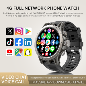 Reloj Inteligente Android 4G 5G con Tarjeta SIM, Resistente al Agua, Monitor de Actividad Física, Llamadas Bluetooth, Monitor de Frecuencia Cardíaca, Monitor de Sueño, NFC, Pronóstico del Tiempo - Product Image 3