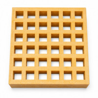 Station de capteur aquatique flottante en fibre de verre 19x19mm, panneau de grille mini en PRV moulé, couleur personnalisée