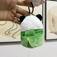 Porte-monnaie mini en peluche animal mignon (Panda, Capybara), Porte-clés, Portefeuille, Porte-monnaie dessin animé Capybara, Pochette pour écouteurs, Sac de rangement