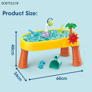 Mesa de arena y agua 2 en 1 para playa y verano, mesa de arena y agua para niños - Product Image 5