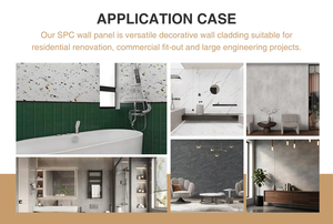 Panneau mural SPC à grain de <span class=keywords><strong>bois</strong></span>, design marbré mixte, imperméable, pour décoration intérieure - Product Image 6