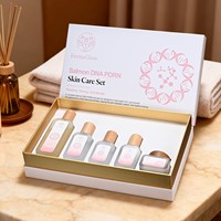 Kit de Soins Réparateurs pour Peaux Sensibles Abîmées par les Stéroïdes, Apaisant les Rougeurs, à base d'Oligopeptide-1 Fermenté, d'Oligopeptide-3 et de PDRN d'ADN de Saumon