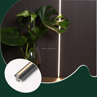 Luminaire Linéaire Encastré pour Panneau Mural Décoratif Cannelé, Profil en Aluminium Noir, Éclairage Intérieur YB3004-21-1