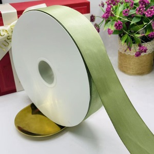 Classic Solid Fabric <b>Ribbon</b> Smooth Surface For Wreath Candle And Home Ornament - Product Image 6