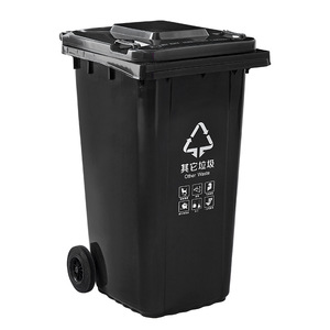 Contenedor de Basura Reciclable para Exteriores de 240L, Color Azul, con Ruedas, Rectangular, de Plástico, para Clasificación de Residuos - Product Image 3