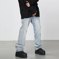 LILUO OEM Jeans baggy en denim stylisé pour garçon Jeans amples et déchirés pour hommes