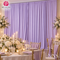 Rideaux de fond en soie de lait HuaLai 8x8, draperies extensibles en spandex 4 directions pour décoration de mariage, sans plis