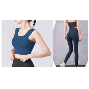 Tenues <span class=keywords><strong>de</strong></span> <span class=keywords><strong>yoga</strong></span> 2 pièces ensemble survêtements d'entraînement soutien-gorge <span class=keywords><strong>de</strong></span> sport taille haute Legging vêtements actifs ensemble <span class=keywords><strong>de</strong></span> vêtements <span class=keywords><strong>de</strong></span> sport pour femmes - Product Image 2