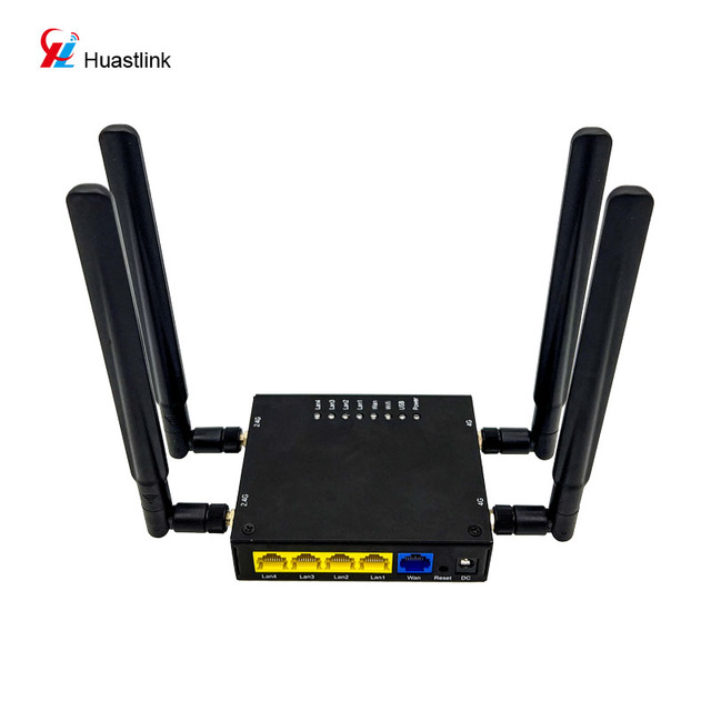 Industrial 4G LTE Openwrt Wifi Openvpn 4g Lte Router With External Antennas with DIN Rail Mounting