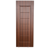 Portes modernes personnalisées en bois WPC placage Mdf intérieur étanche en bois PVC Chambre d'hôtel Portes intérieures Chambre contemporaine