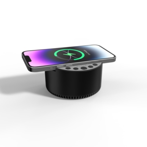 Nuovo Arrivo: Altoparlante BT 4 <span class=keywords><strong>in</strong></span> 1 con Macchina del Rumore <span class=keywords><strong>Bianco</strong></span>, Caricatore Wireless, Supporto Telefono e Macchina per Aiuto al Sonno OEM con 20 Suoni Rilassanti - Product Image 2