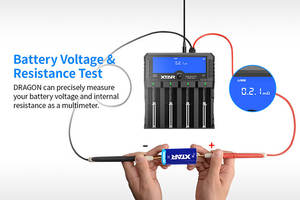 XTAR 드래곤 VP4L 플러스 1.5V 리튬 이온 AA AAA 3.2V LiFePO4 3.6/3.7V 21700 18650 26650 배터리 충전기 테스터 - Product Image 6