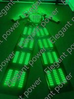 Keluaran baru kostum Robot LED kendali jarak jauh warna pengubah warna kostum robot tari led untuk pesta