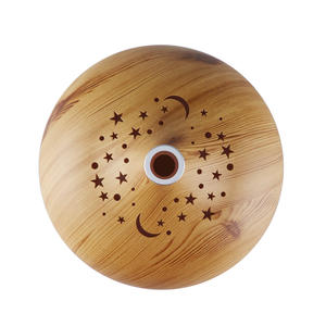 Diffuseur d'arômes YX-158 Stars And Moon 0,5L, design imitation bois, humidificateur pour la maison, le bureau et l'intérieur - Product Image 2