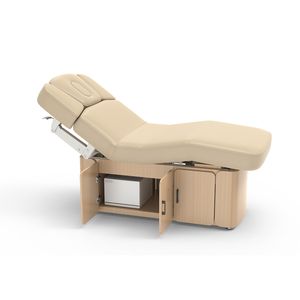 MCS vente en gros de meubles de salon de luxe Table de beauté électrique en bois pour les soins de la peau du corps <span class=keywords><strong>Massage</strong></span> spa des cils hôtel réglable - Product Image 6