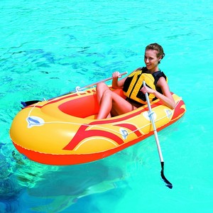 CE Approved Heavy Duty Inflatable PVC Boat &amp; <strong>Raft</strong> for Sea <strong>River</strong> Lake Fishing-1-4 Persons <strong>Paddle</strong> &amp; Ropes Included - Product Image 3