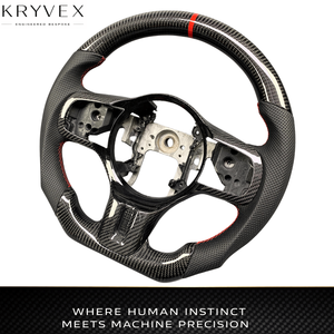 Volante Kryvex Personalizado de Fibra de Carbono Real Perforada para Mitsubishi Lancer Evolution Final Edition X FQ-400 - Product Image 3