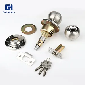 GH K01 Porta hardware cilíndrico botão bloqueio tubular botão bloqueio deadbolt