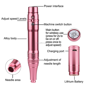 Kit de stylo de microblading sans fil avec logo personnalisé et lames jetables en acier inoxydable pour PMU - Product Image 3