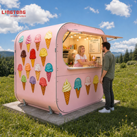 Tente Capsule Modulaire pour Kiosque de Vente de Crèmes Glacées en Extérieur, Boutique Éphémère
