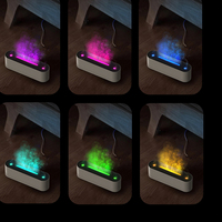 Hxtc88 7 couleurs lumière méduse Cool brume pulvérisateur 3D feu flamme lave souffle fissure huile essentielle Usb aromathérapie diffuseur d'arôme