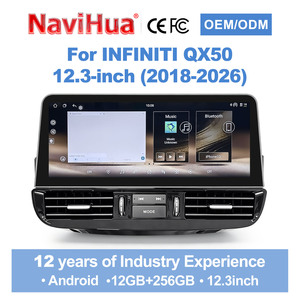 หน้าจอวิทยุติดรถยนต์ระบบแอนดรอยด์ Navihua รุ่นใหม่ ขนาด 12.3 นิ้ว สำหรับ Infiniti QX50 ปี 2018 2016 พร้อมระบบมัลติมีเดีย Carplay ระบบนำทาง และจอภาพในตัว - Product Image 1