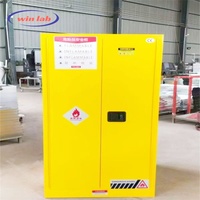 Armoire de protection chimique anti-explosion LAB, double/simple, pour le stockage de combinaisons de protection chimique, armoire inflammable tout acier, école, 450x450x1800