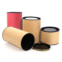 Tube en papier kraft composite biodégradable à double couche, cordon en papier kraft, boîte cadeau pour l'industrie alimentaire (pizza et gâteaux de lune)