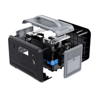 Générateur portable SYD avec lumière LED, centrale électrique portable 1200W pour panneau solaire, pour le camping et les voyages en plein air, camping-car