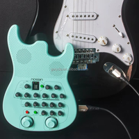 Pédale d'effets pour guitare/basse de haute qualité, 7 effets, Overdrive, Crunch, Chorus, Dela, Tuner, Tone, batterie rechargeable intégrée (plastique)