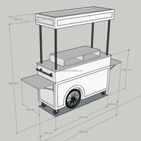 Chariot à bonbons personnalisé pour événements – Chariot mobile professionnel pour la restauration et les charcuteries, idéal pour mariages et anniversaires – Offre spéciale