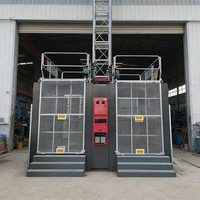Monte-charge électrique à double cage avec moteur, hauteur de levage de 150 m et vitesse de 33 m/min pour la construction de ponts, l'utilisation dans les mines et les cheminées
