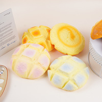 Jouet en PU à rebond lent, 17 cm, réaliste, style alimentaire, grand pain ananas, toucher doux et collant, grand pain moelleux, emballé individuellement