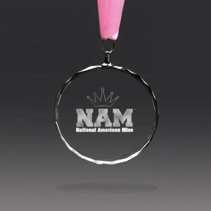 Medalla de Cristal Más Vendida 2026 - Premio de Cristal K9 de Alta Claridad con Cinta Dorada, la Mejor Opción para Organizadores de Torneos y Escuelas - Product Image 6