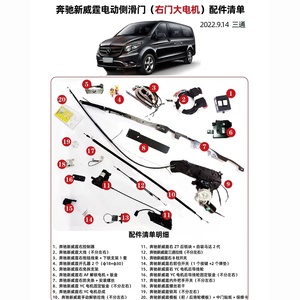<span class=keywords><strong>ประตู</strong></span>ไฟฟ้าแบบเลื่อนด้านข้างรุ่นดัดแปลงสำหรับ Mercedes-Benz Vclass V260 W447 MPV VAN - Product Image 5