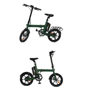 Alüminyum alaşımlı çerçeve 250W iVelo katlanır elektrikli bisiklet bisiklet Ebike yetişkinler için değiştirilebilir pil