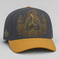 Cappello Snapback con Visiera Curva, Stampa Personalizzata, 5 Pannelli, Stile Trucker, Frontale in Schiuma, Rete Traspirante, Streetwear Urbano West Coast Gothic Chicano, Vendita all'Ingrosso