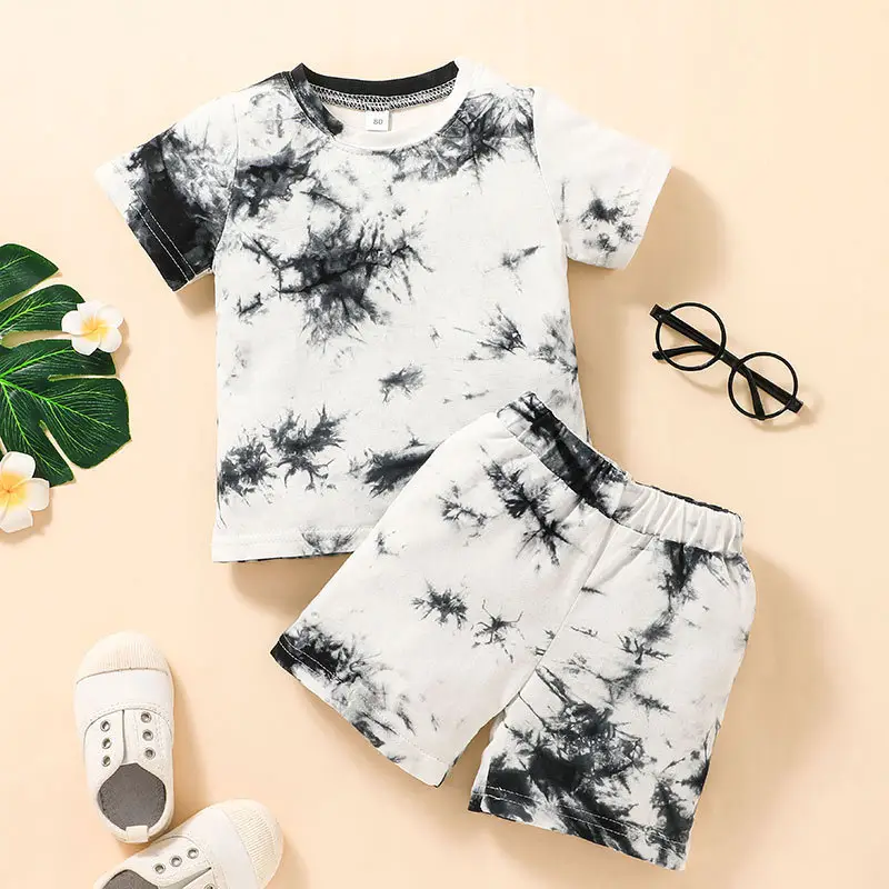 2pcs Crop Tops T-Shirt Icing Mode kurze Hosen Baby Kleidung Set Mädchen ersten Geburtstag Outfits Kleidung Set