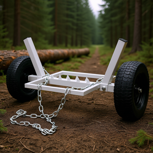 Carretilla para troncos de alta resistencia, color blanco, modelo D0100H7HG98, para transportar y transportar troncos - Product Image 2