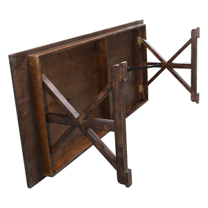 Mesa de granja plegable de pino rectangular, productos en promoción - Product Image 3