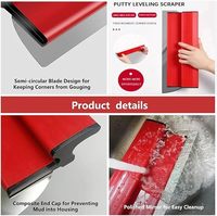 Kit de grattoirs et outils de construction en acier inoxydable pour plâtre, ciment, mastic et gypse, incluant couteaux et spatules